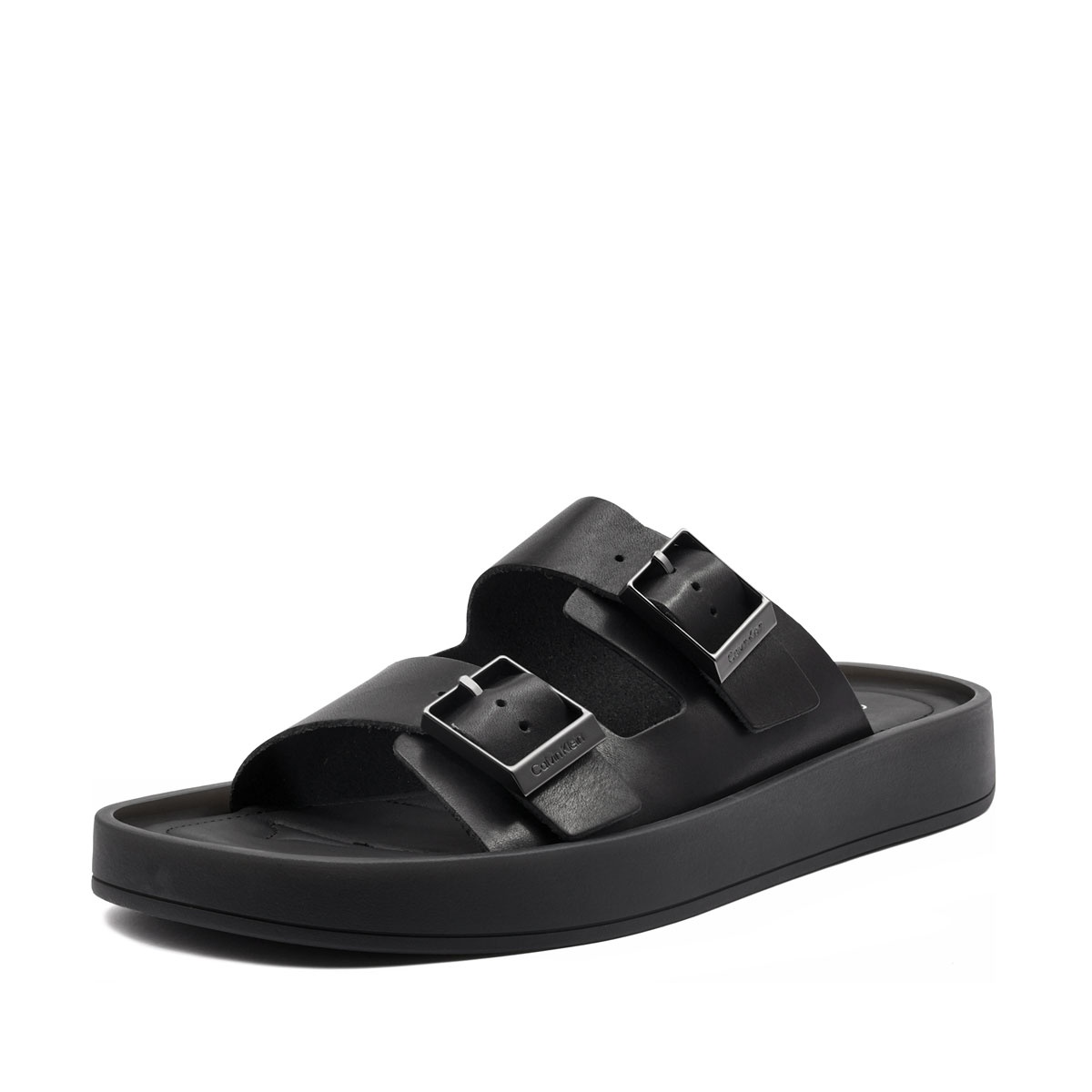 Calvin Klein Ergon Double Bar Sandal Leather Мъжки чехли HM0HM020970GJ