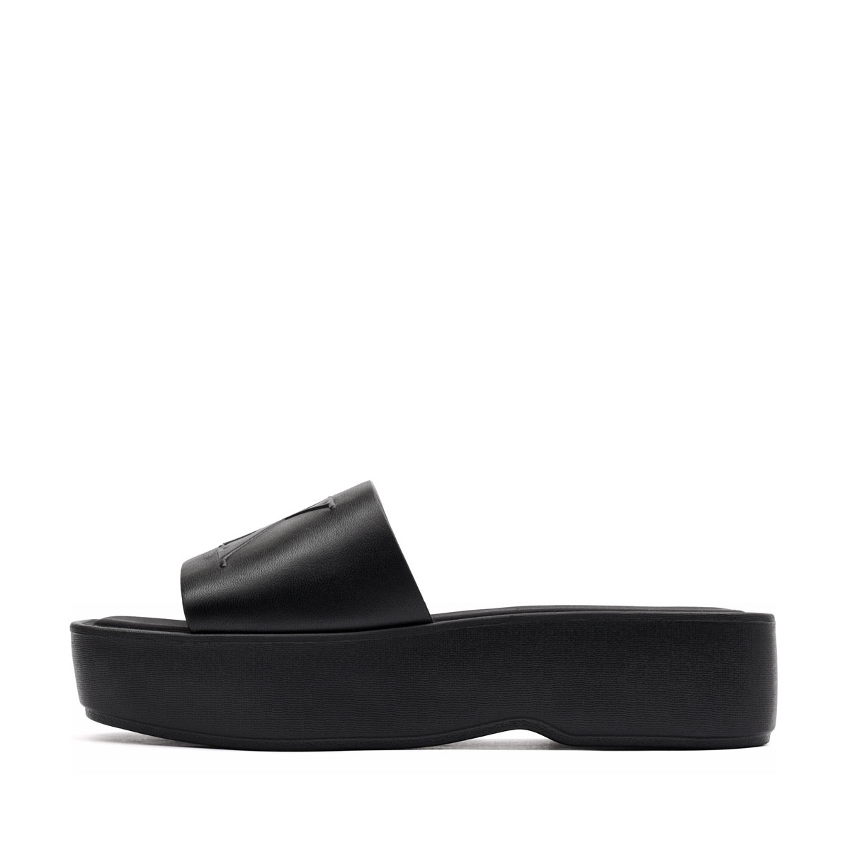 Calvin Klein Flatform Sandal Leather Дамски чехли HW0HW030260GJ