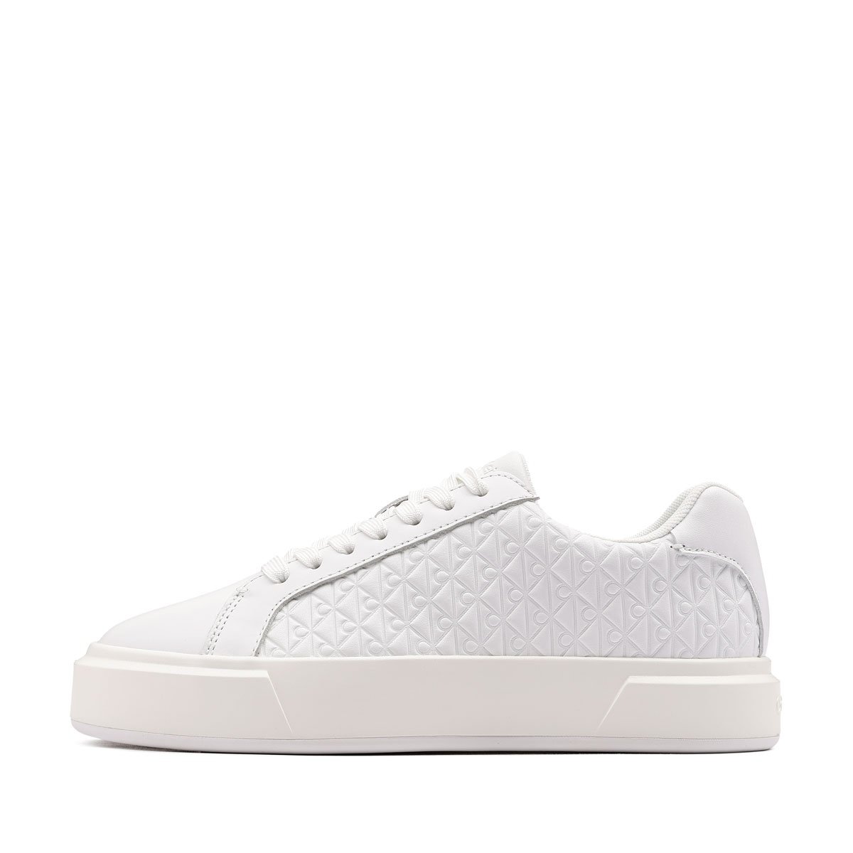 Дамски кецове Calvin Klein Basket Lace Up Leather AOP YW0YW02006YAF Calvin Klein Basket Lace Up Leather AOP Дамски кецове YW0YW02006YAF