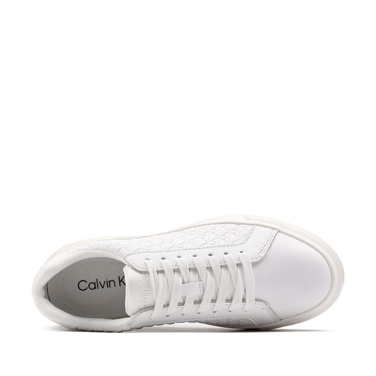 Дамски кецове Calvin Klein Basket Lace Up Leather AOP YW0YW02006YAF Calvin Klein Basket Lace Up Leather AOP Дамски кецове YW0YW02006YAF