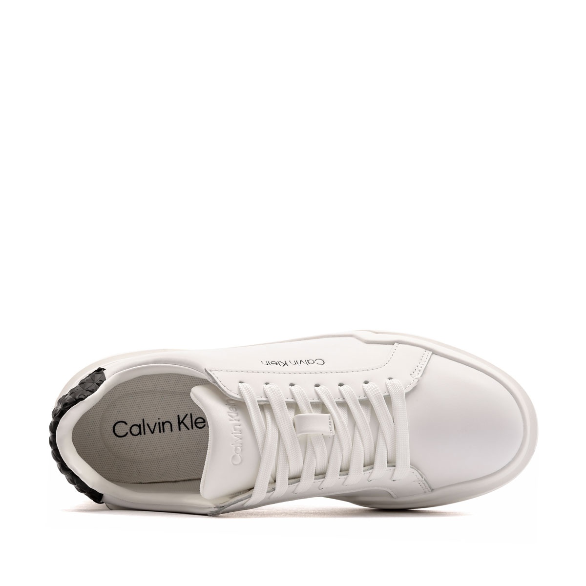 Calvin Klein Chunky Cups LaceUp Leather AOP BT Дамски кецове HW0HW0322201W