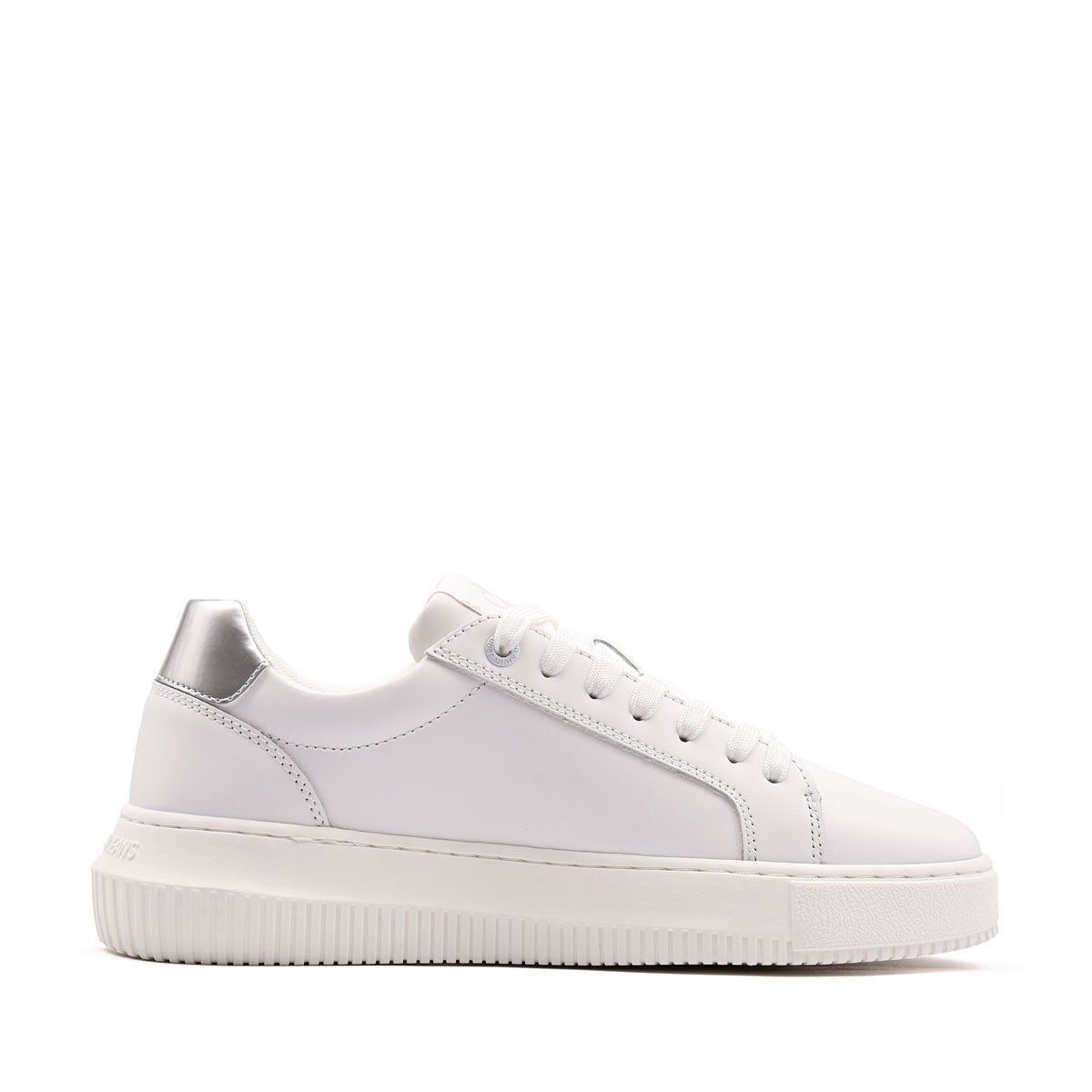 Calvin Klein Chunky Cupsole Leather Silver Дамски кецове YW0YW0187602R