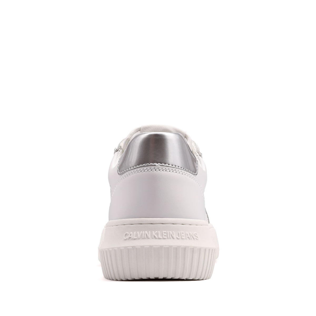 Calvin Klein Chunky Cupsole Leather Silver Дамски кецове YW0YW0187602R