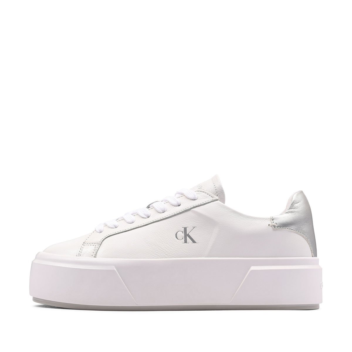 Calvin Klein Flatform Lace Up Leather Met Дамски кецове YW0YW019290LC