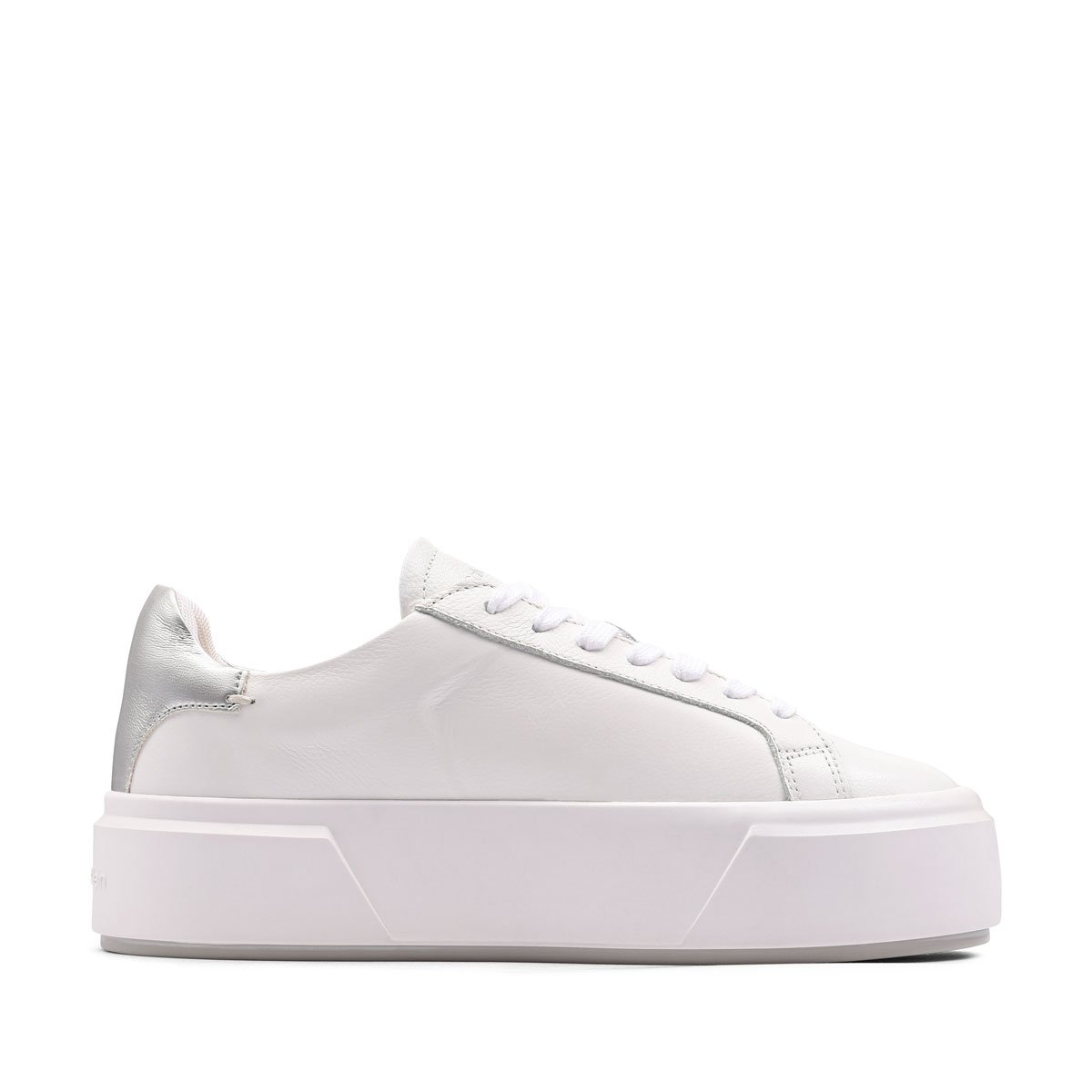 Calvin Klein Flatform Lace Up Leather Met Дамски кецове YW0YW019290LC