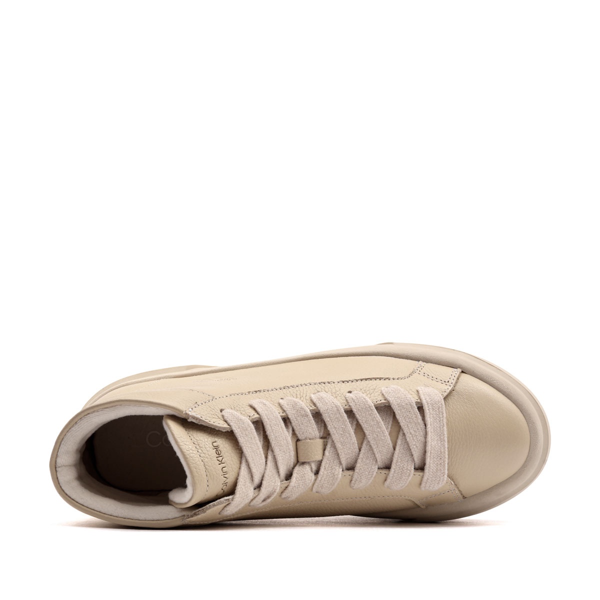 Calvin Klein Flatform Mid LaceUp Leather Дамски кецове HW0HW03230ACG
