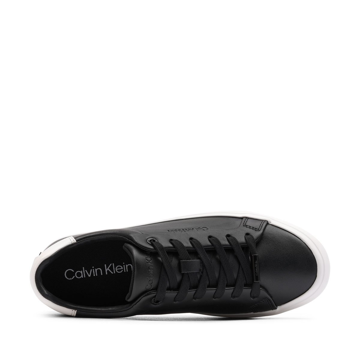 Calvin Klein Lace-Up Sneaker Leather CK Дамски кецове HW0HW026730GM