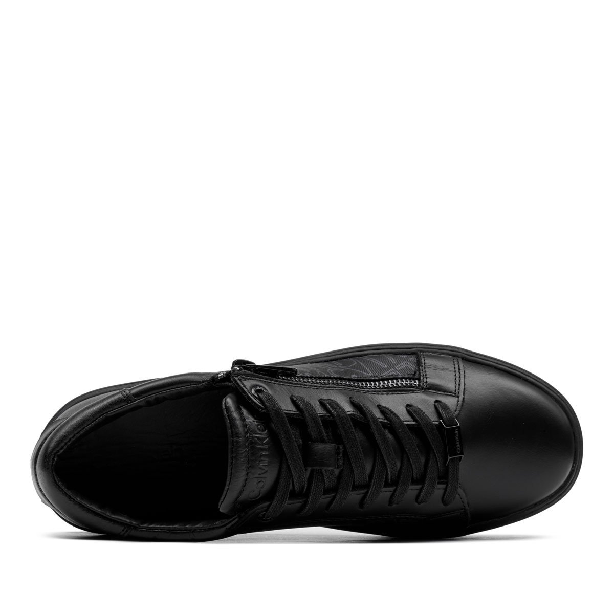 Мъжки кецове Calvin Klein Low Top Lace Up WZip Mono HM0HM010590GK Calvin Klein Low Top Lace Up WZip Mono Мъжки кецове HM0HM010590GK