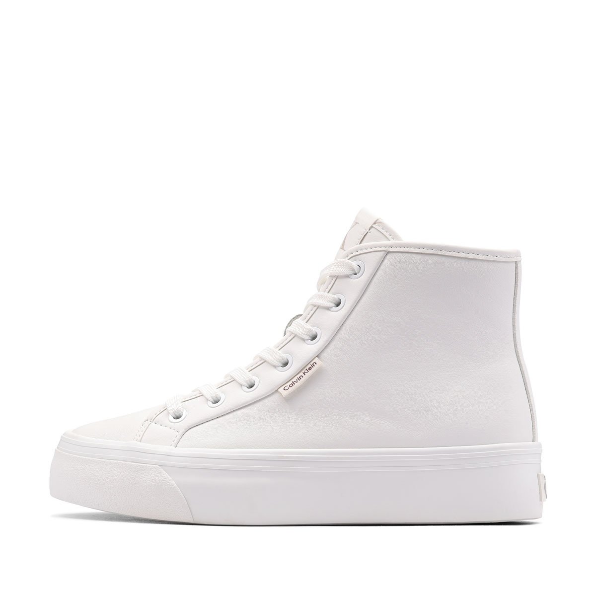 Дамски кецове Calvin Klein Vulc Flatf High Top Leather CK YW0YW019780K4 Calvin Klein Vulc Flatf High Top Leather CK Дамски кецове YW0YW019780K4