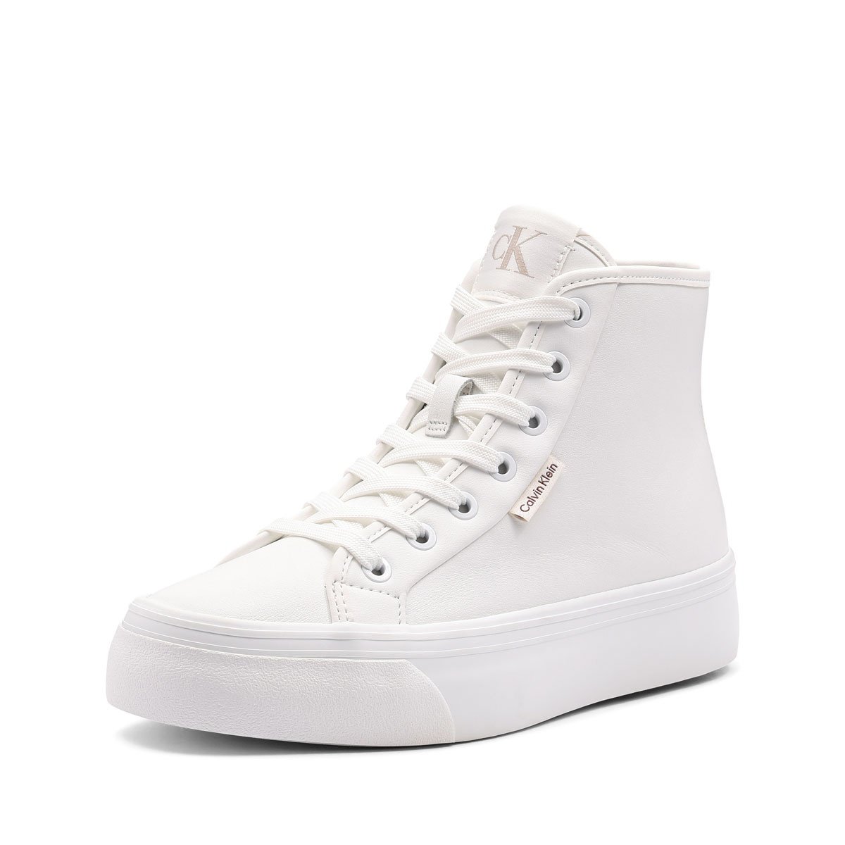 Дамски кецове Calvin Klein Vulc Flatf High Top Leather CK YW0YW019780K4 Calvin Klein Vulc Flatf High Top Leather CK Дамски кецове YW0YW019780K4