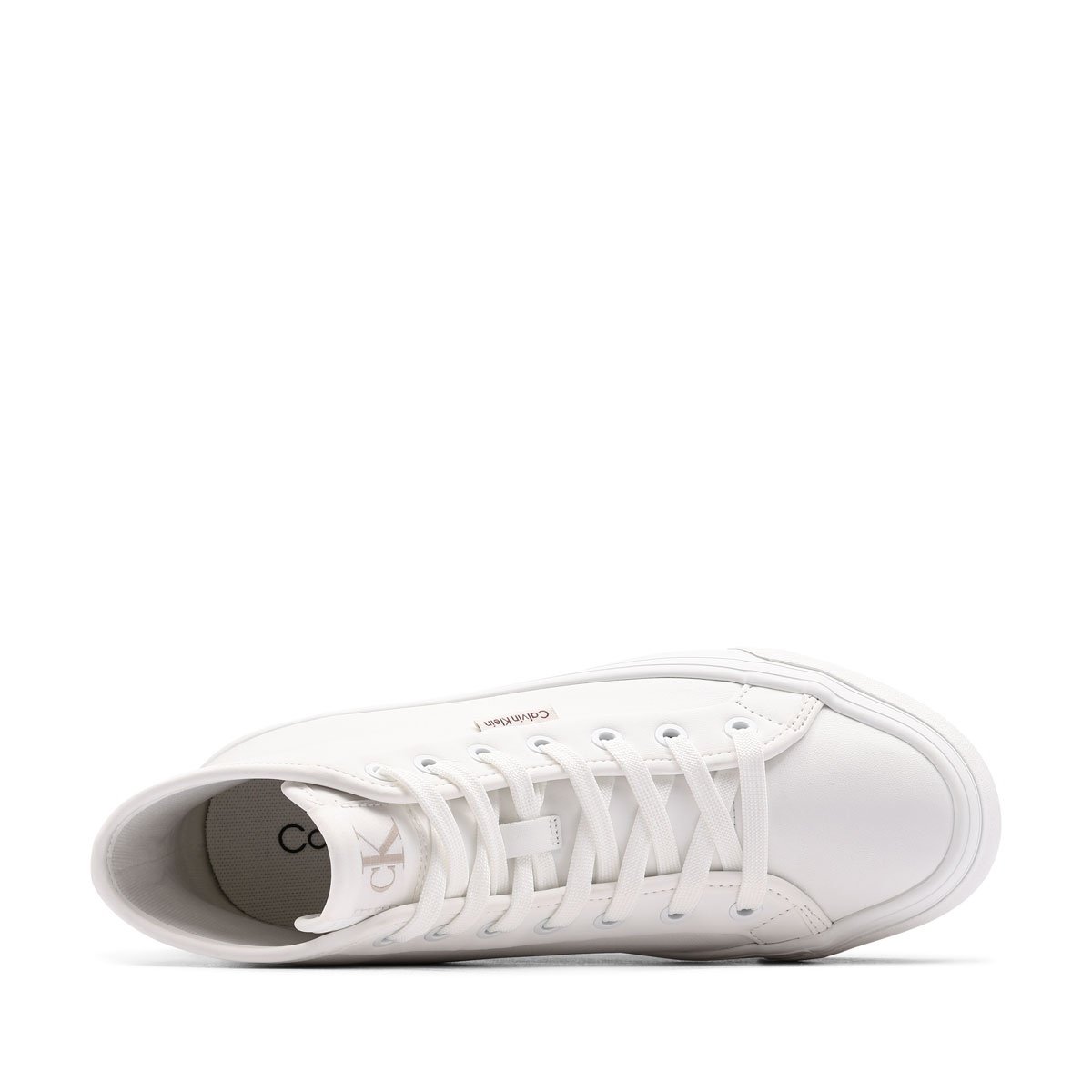 Дамски кецове Calvin Klein Vulc Flatf High Top Leather CK YW0YW019780K4 Calvin Klein Vulc Flatf High Top Leather CK Дамски кецове YW0YW019780K4