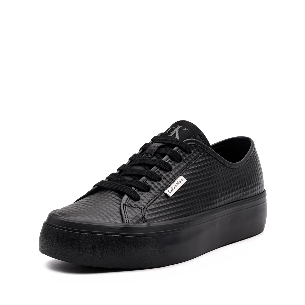 Calvin Klein Vulc Flatf LaceUp Text Leather Дамски кецове HW0HW029720GJ