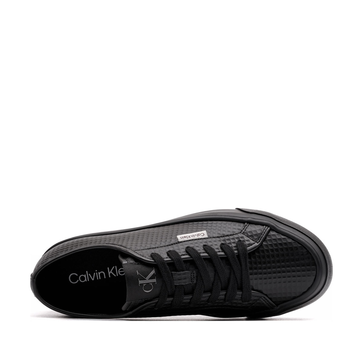Calvin Klein Vulc Flatf LaceUp Text Leather Дамски кецове HW0HW029720GJ