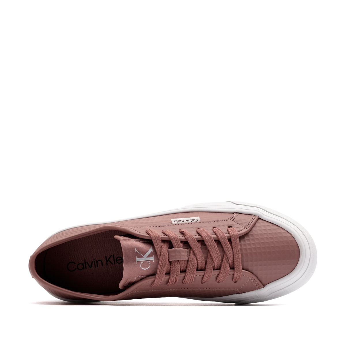 Calvin Klein Vulc Flatf LaceUp Text Leather Дамски кецове HW0HW02972VFA