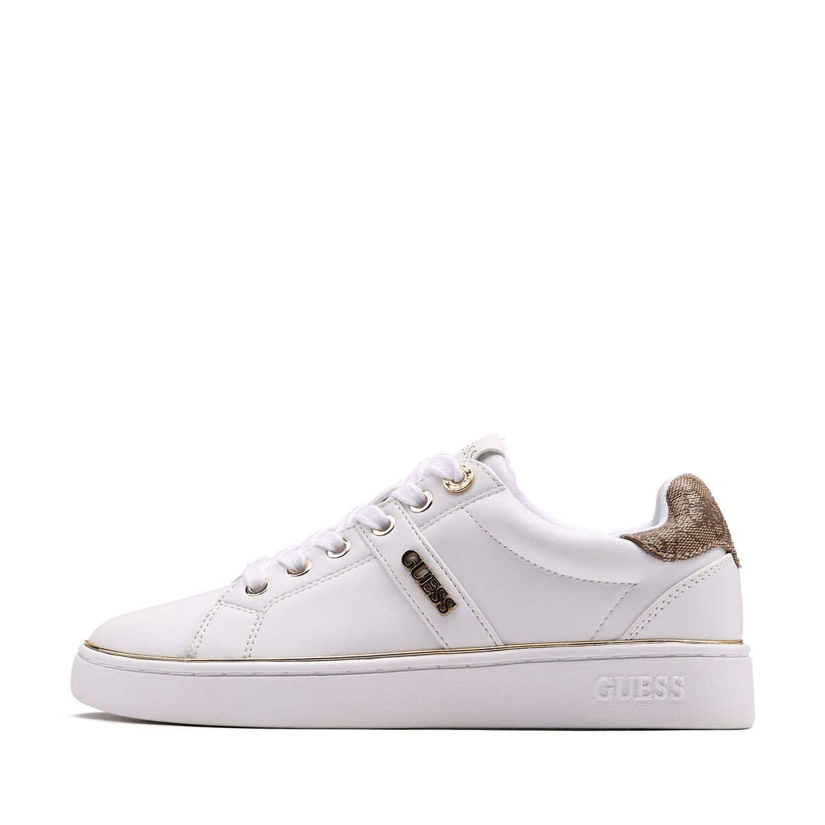 Дамски кецове Guess Britz FLFBTZELE12-WHITE Guess Britz Дамски кецове FLFBTZELE12-WHITE