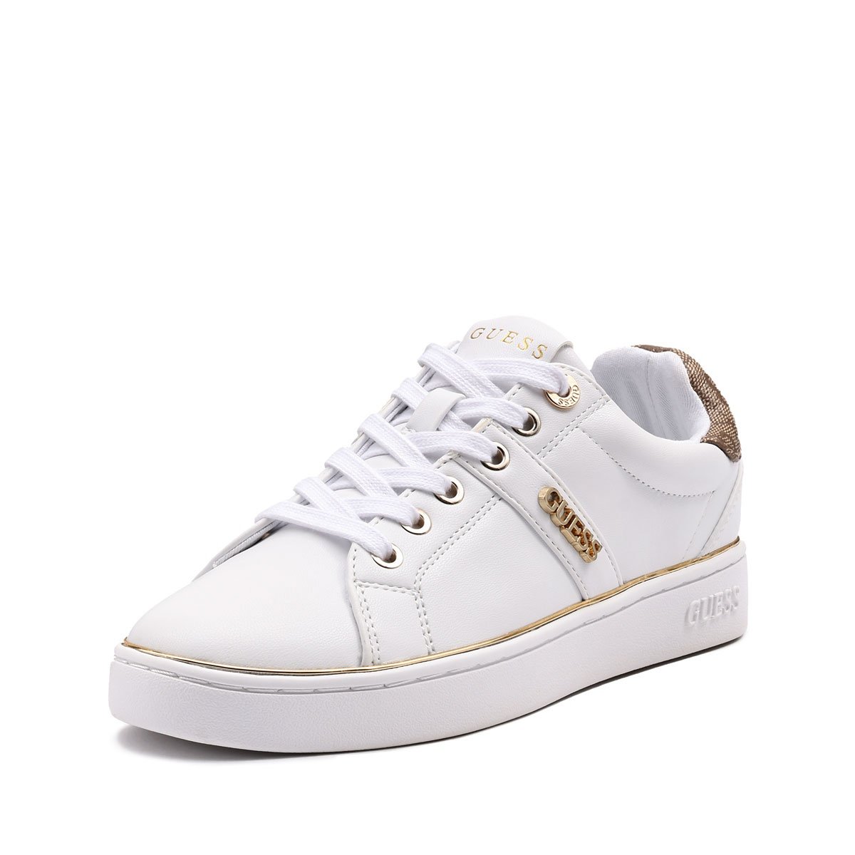 Дамски кецове Guess Britz FLFBTZELE12-WHITE Guess Britz Дамски кецове FLFBTZELE12-WHITE