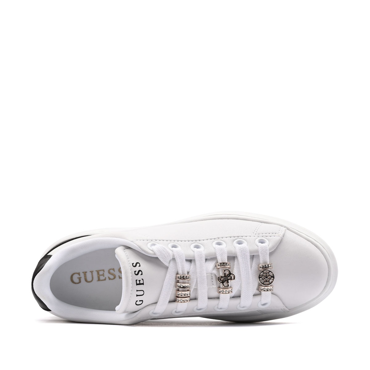 Guess Fionia Дамски кецове FLJFIOELE12-WHBLK