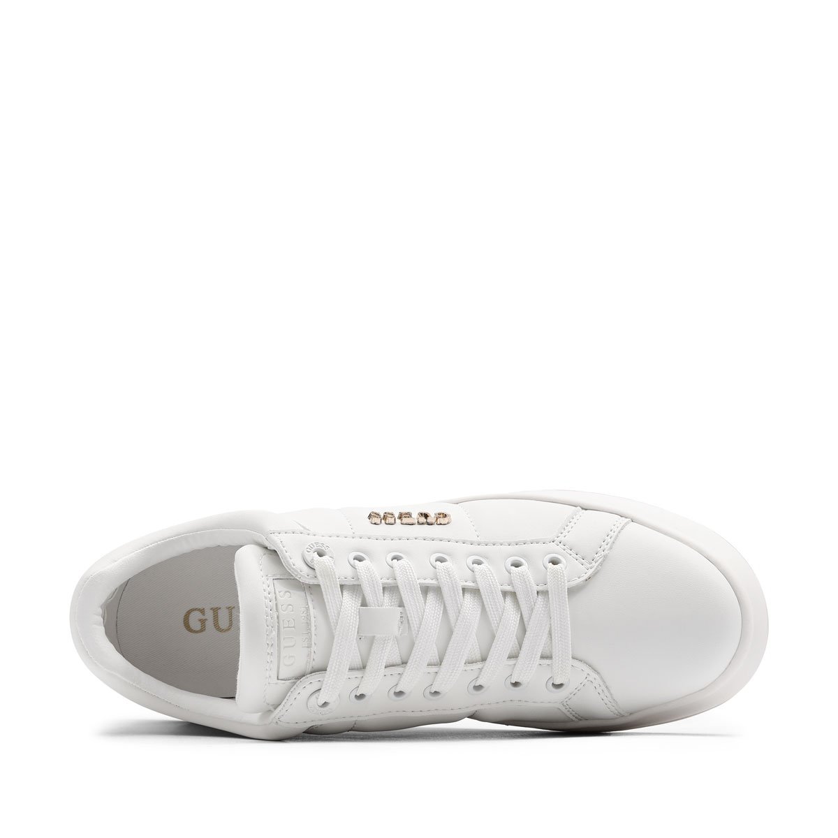 Дамски кецове Guess Welli FLFWLLELE12-WHITE Guess Welli Дамски кецове FLFWLLELE12-WHITE