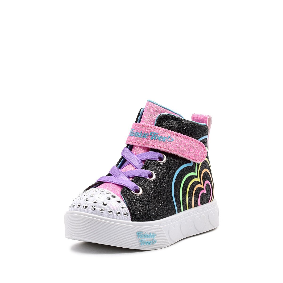Детски кецове Skechers S Lights-Heart Steps-Heart Glow 314623N-BKMT Skechers S Lights-Heart Steps-Heart Glow Детски кецове 314623N-BKMT