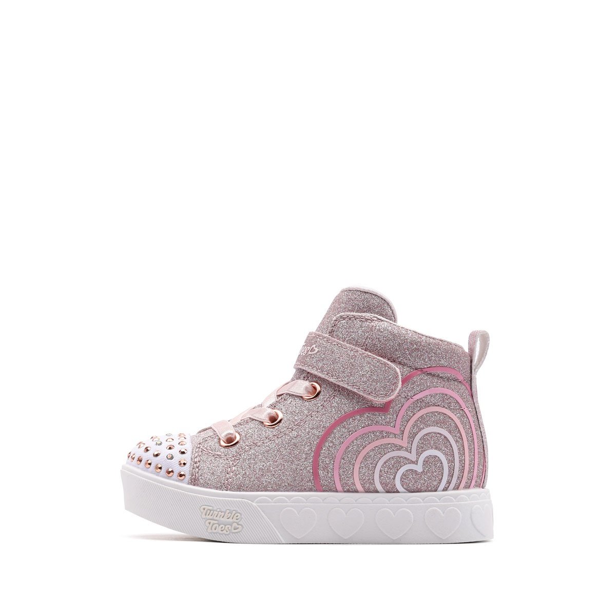 Skechers S Lights-Heart Steps-Heart Glow Детски кецове 314623N-RSGD