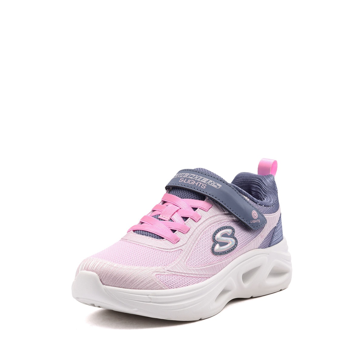 S Lights-Skechers Sola Glow-Color 2.0 Детски маратонки 303729L-GYPK
