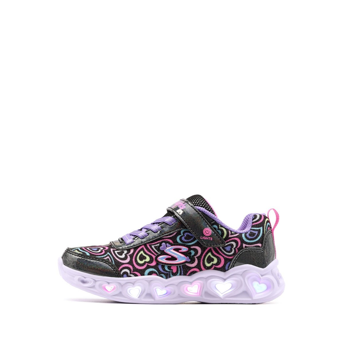 Skechers S Lights-Heart Lights-Boogie Love Детски маратонки 303257L-BKMT