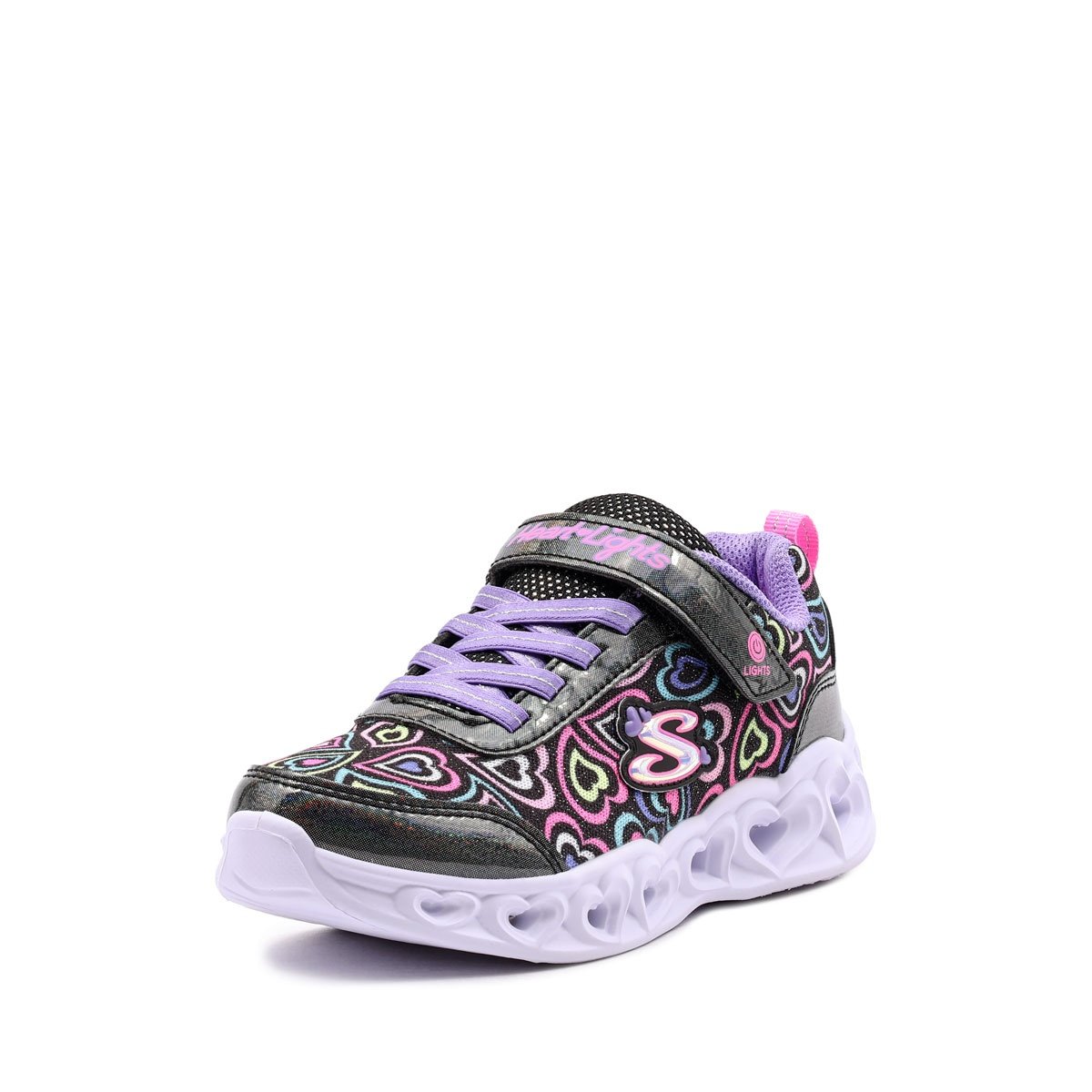 Skechers S Lights-Heart Lights-Boogie Love Детски маратонки 303257L-BKMT