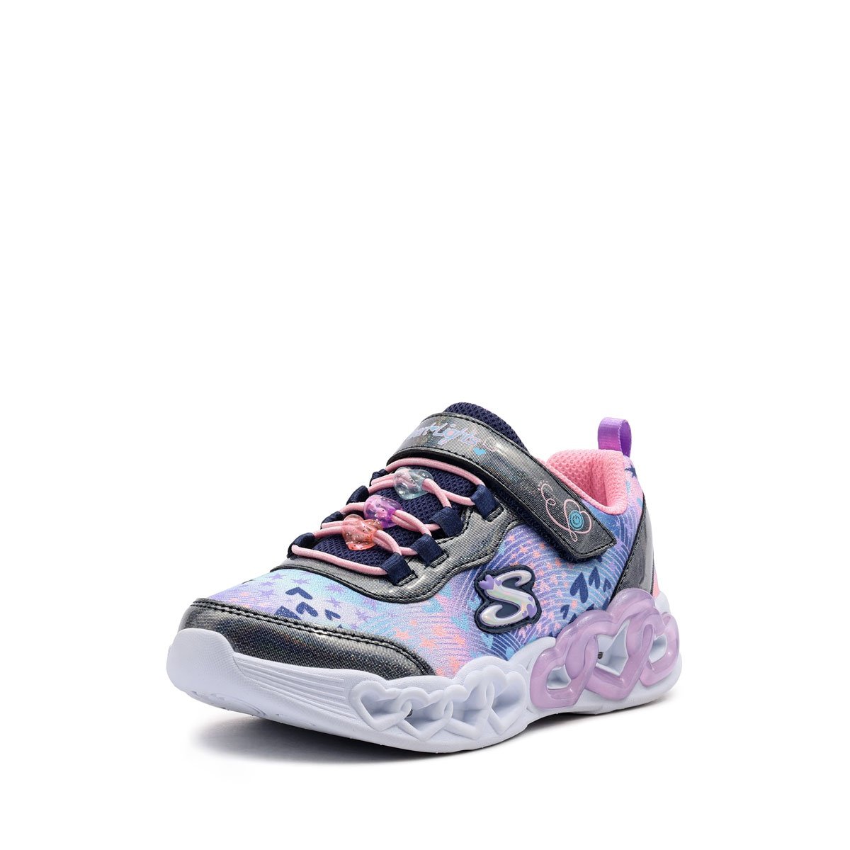 Skechers S Lights-Infinite Heart Lights-Heart Jewels Детски маратонки 303261L-NVMT