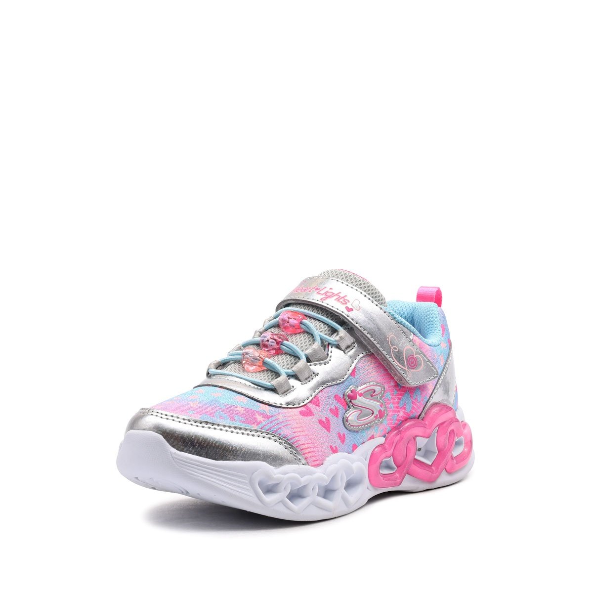 Детски маратонки Skechers S Lights-Infinite Heart Lights-Heart Jewels 303261L-SMLT Skechers S Lights-Infinite Heart Lights-Heart Jewels Детски маратонки 303261L-SMLT