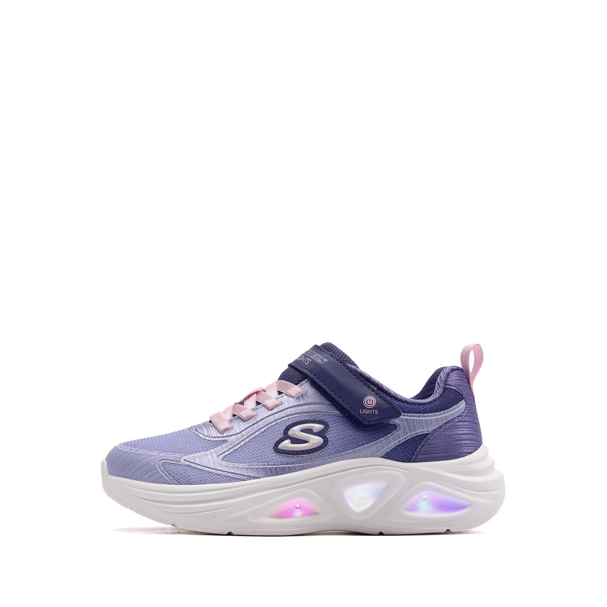 Skechers S Lights-Skechers Sola Glow 2.0 Детски маратонки 303729L-NVPK