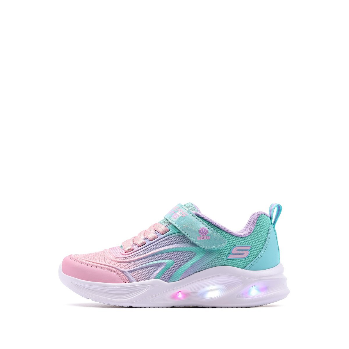 Детски маратонки Skechers S Lights-Skechers Sola Glow-Color Breeze 303713L-AQMT Skechers S Lights-Skechers Sola Glow-Color Breeze Детски маратонки 303713L-AQMT