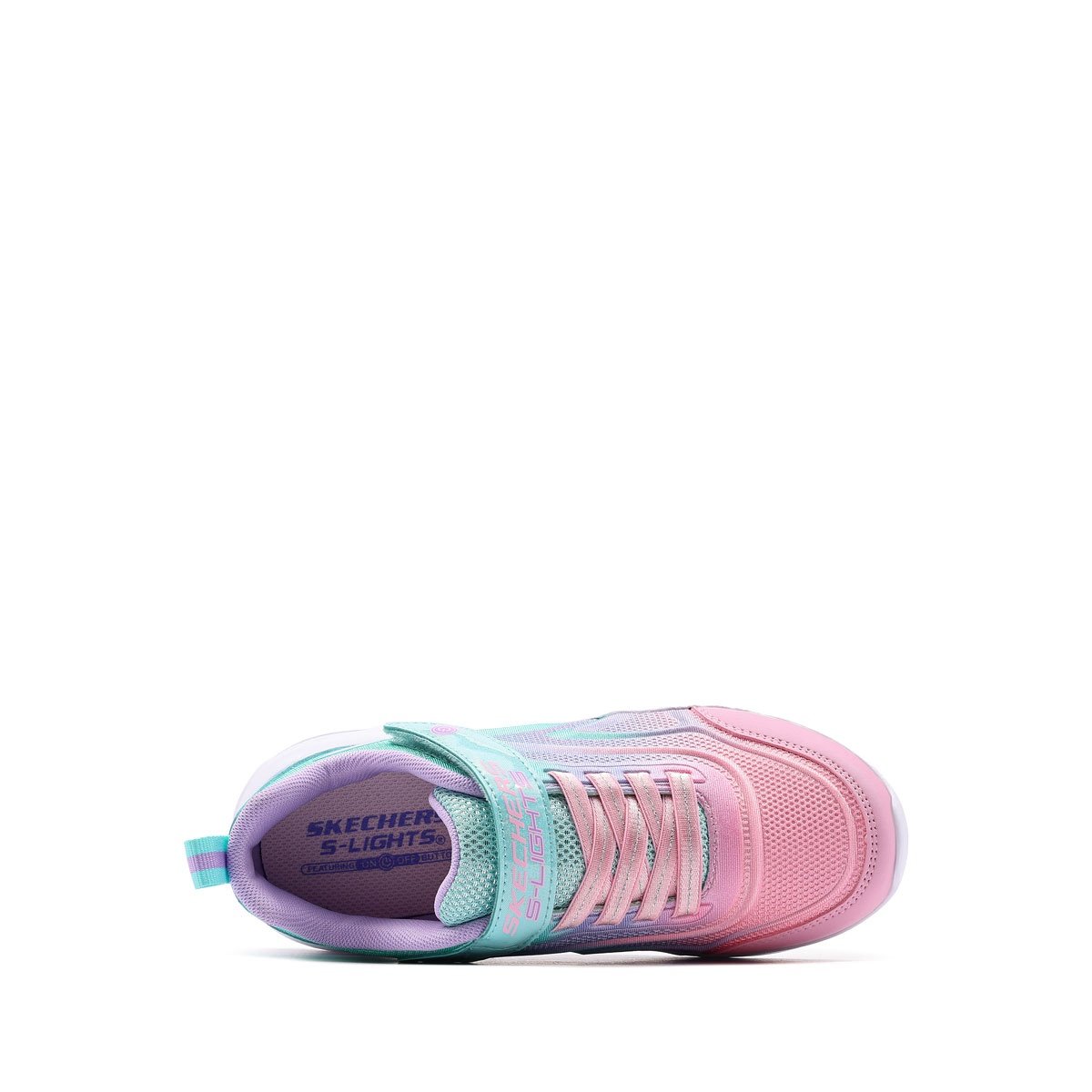Детски маратонки Skechers S Lights-Skechers Sola Glow-Color Breeze 303713L-AQMT Skechers S Lights-Skechers Sola Glow-Color Breeze Детски маратонки 303713L-AQMT
