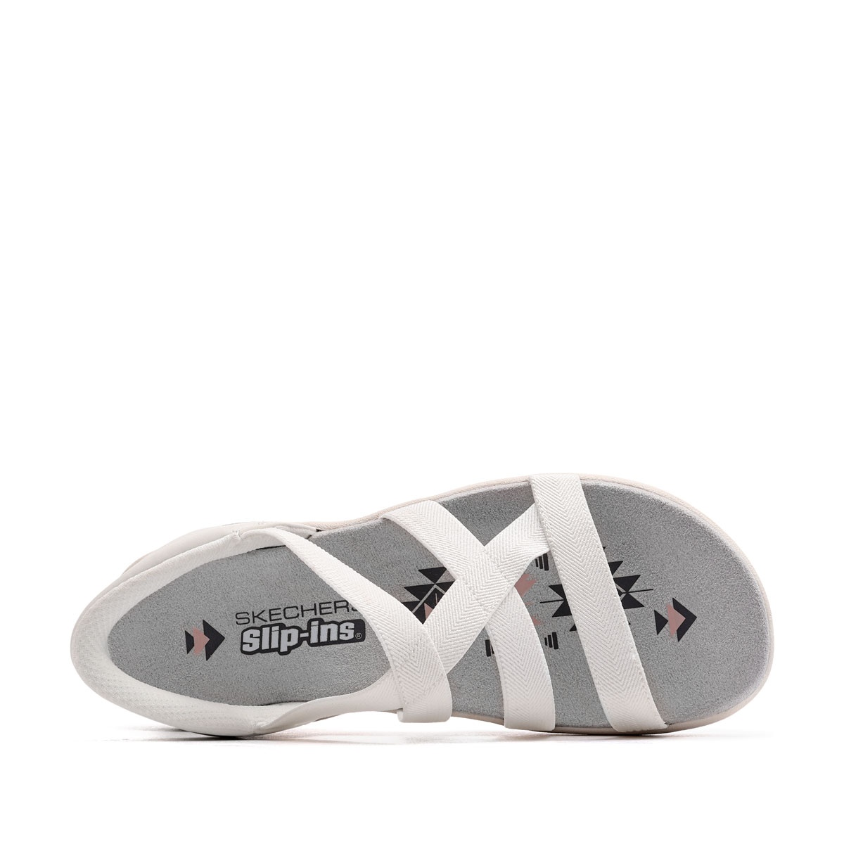 Skechers Reggae Slim-Stretch Flex Дамски сандали 163460-WHT