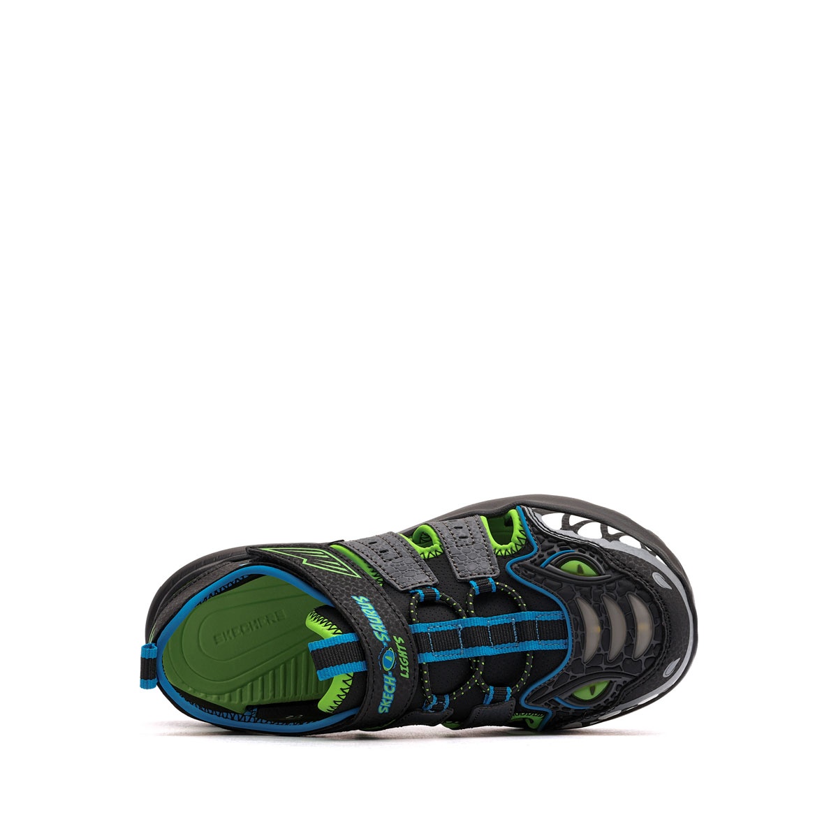 Skechers S Lights-Razor Splash-Raptor Quest Детски сандали 402284L-BKLM