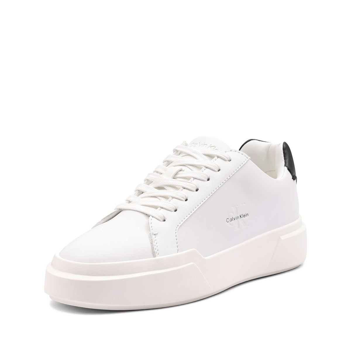 Дамски спортни обувки Calvin Klein Chunky Cupsole LaceUp Leather WN YW0YW0194701W Calvin Klein Chunky Cupsole LaceUp Leather WN Дамски спортни обувки YW0YW0194701W