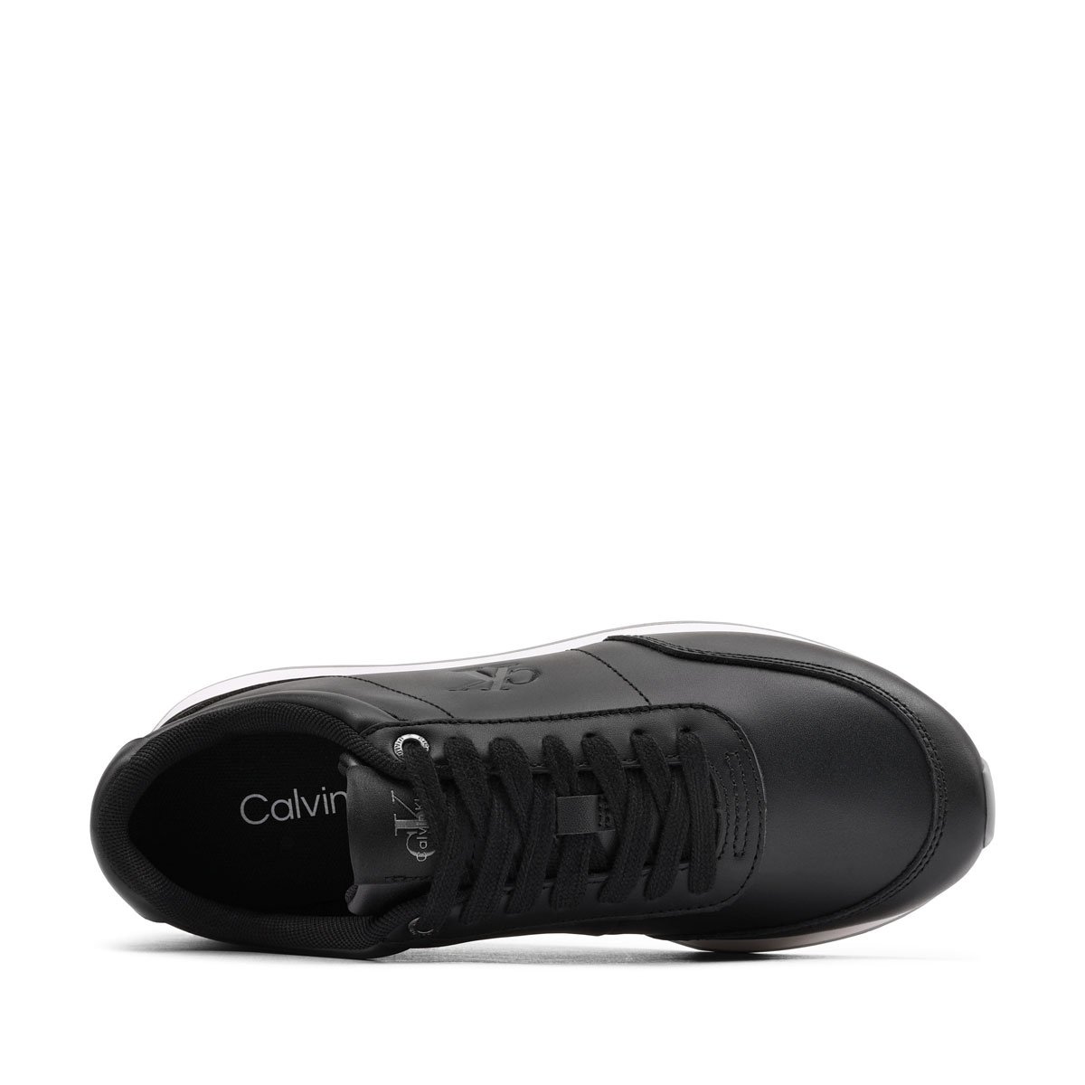 Дамски спортни обувки Calvin Klein Retro Runner Lace Up Leather MG YW0YW0194201N Calvin Klein Retro Runner Lace Up Leather MG Дамски спортни обувки YW0YW0194201N