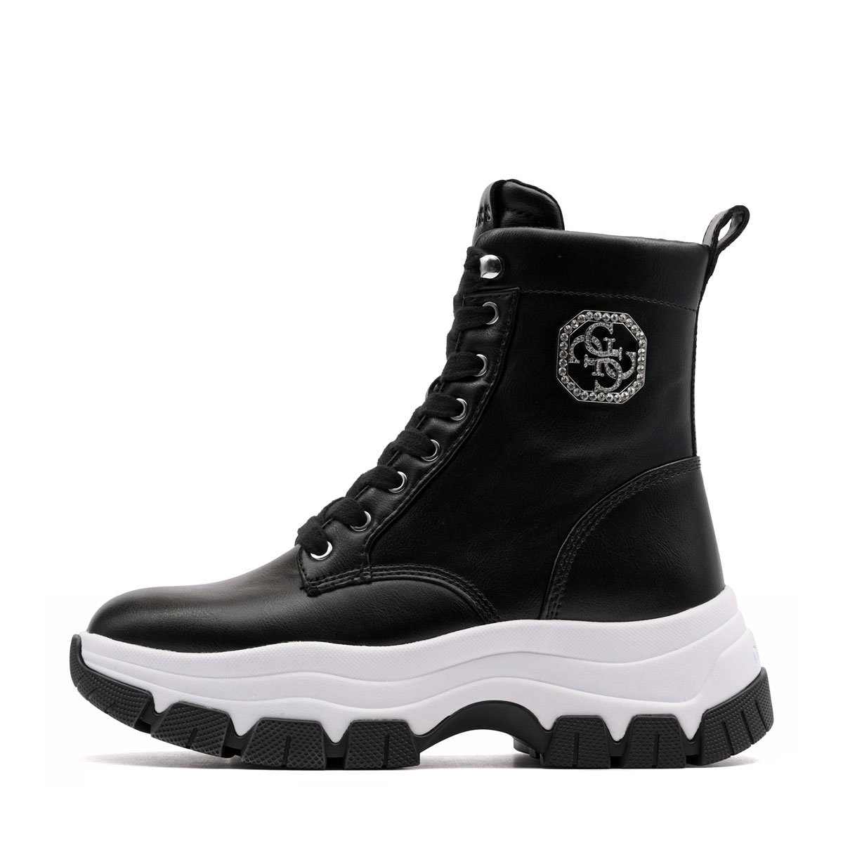 Дамски зимни обувки Guess Lady-Leather Like Benzon FLFBNZELE12-BLACK Guess Lady-Leather Like Benzon Дамски зимни обувки FLFBNZELE12-BLACK