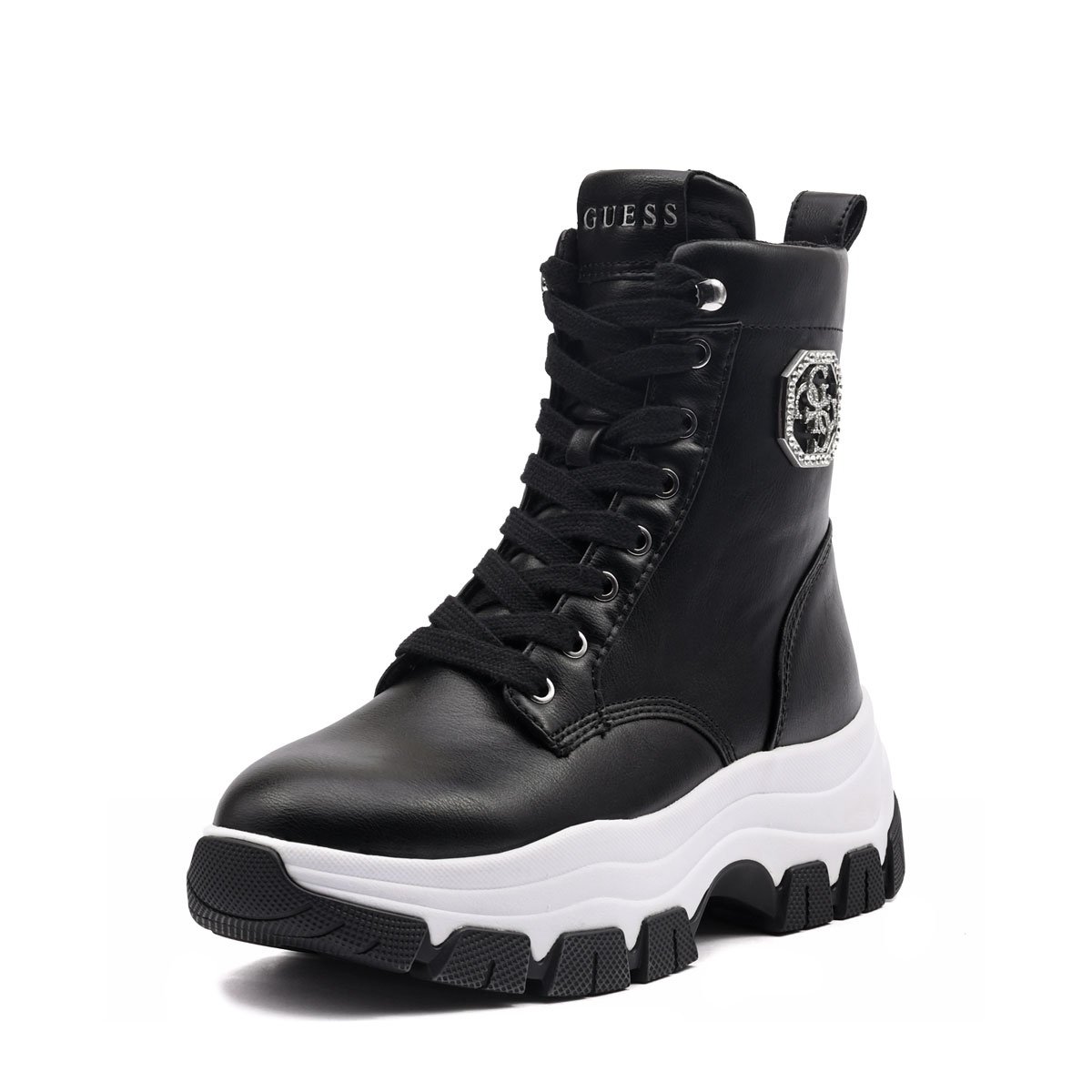 Дамски зимни обувки Guess Lady-Leather Like Benzon FLFBNZELE12-BLACK Guess Lady-Leather Like Benzon Дамски зимни обувки FLFBNZELE12-BLACK