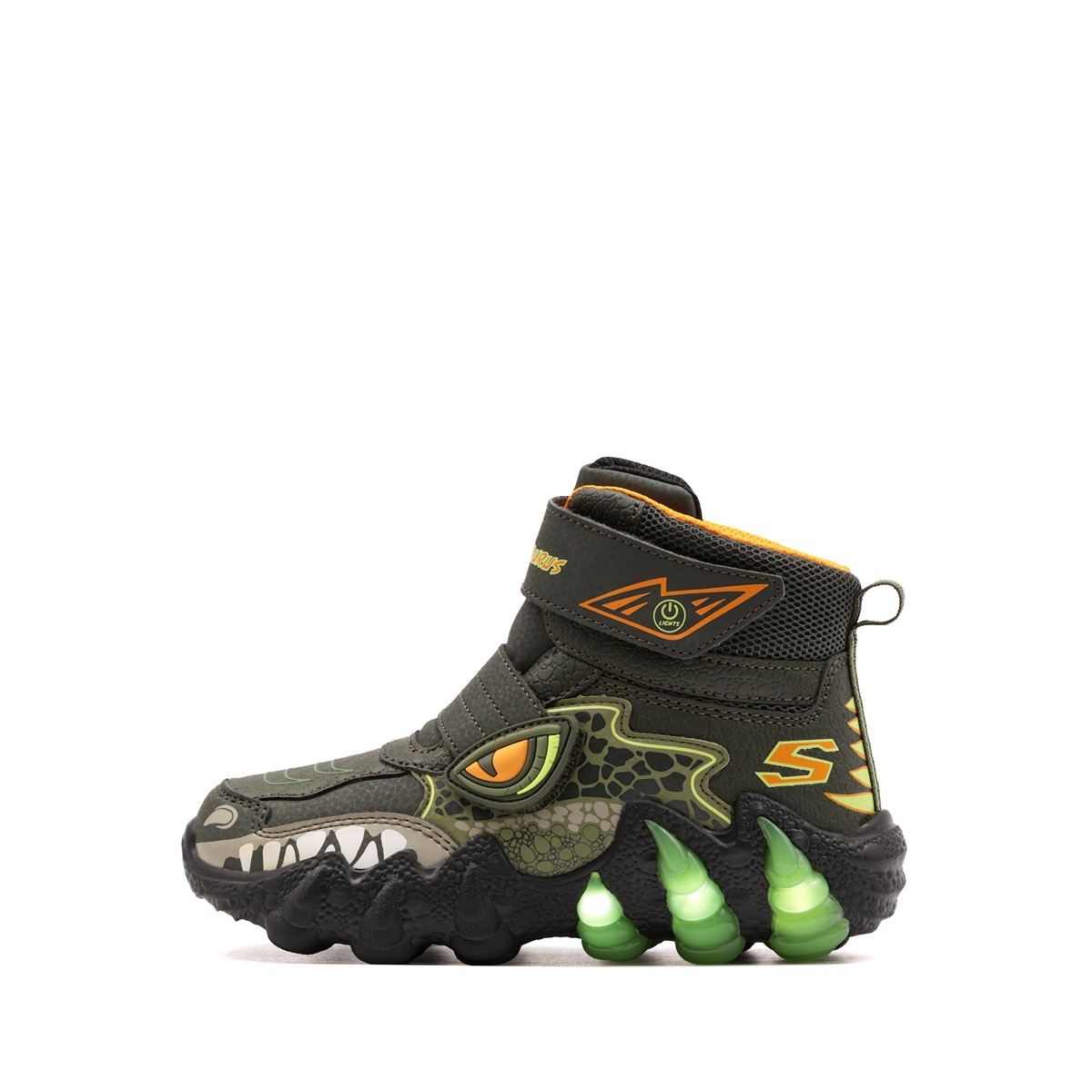 Skechers S Lights-Skech-O-Saurus Lights 2.0-Arctic Dino Детски зимни обувки 400122L-OLV