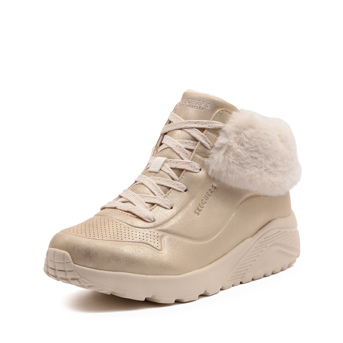Skechers Uno Lite-Cute Fur You Зимни обувки 310928L-GLD