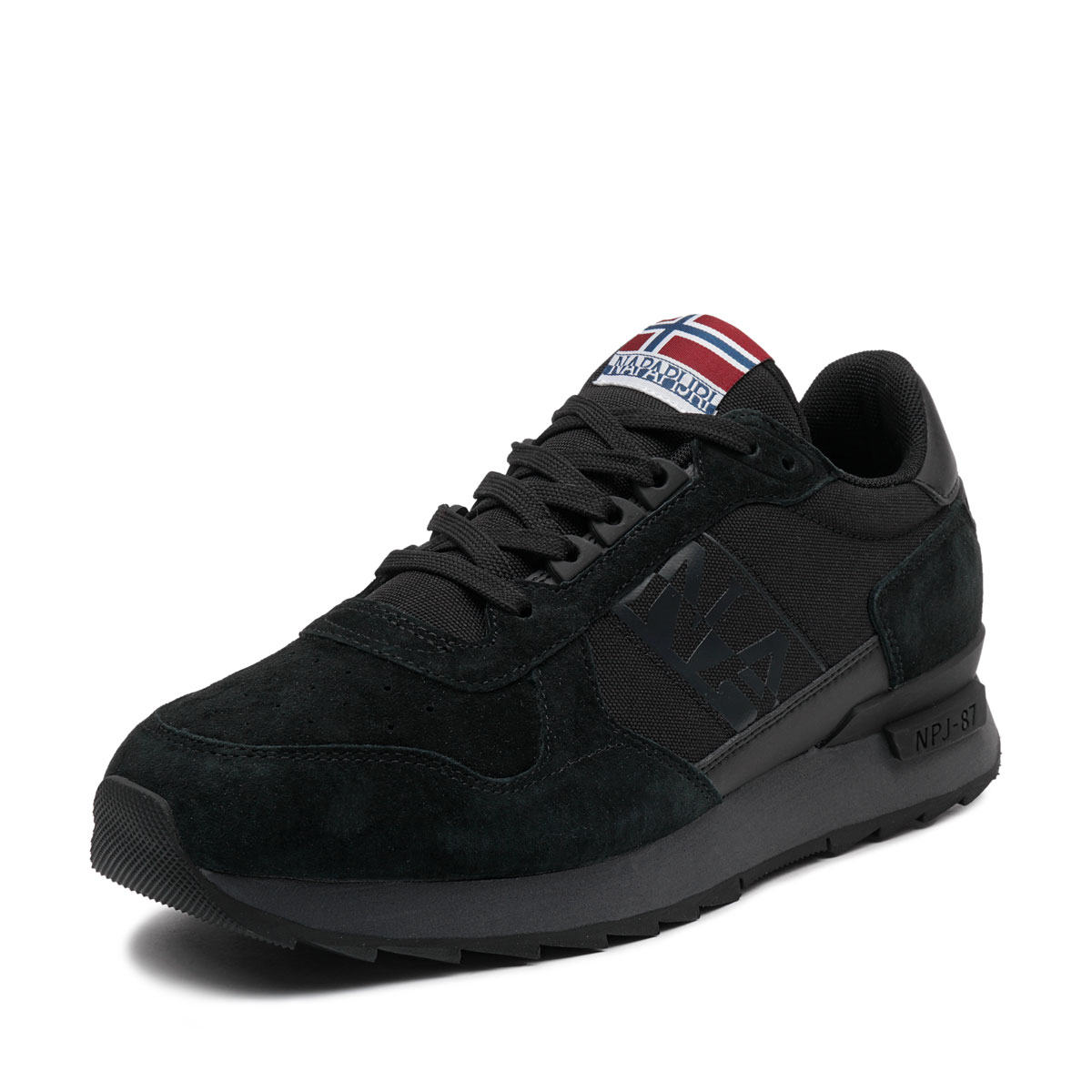 Mens Napapijri Stab Sneakers In Khaki Green | Soletrader