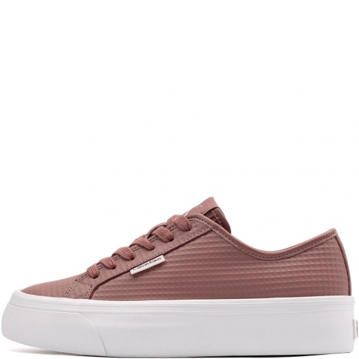 Calvin Klein Vulc Flatf LaceUp Text Leather Дамски кецове HW0HW02972VFA