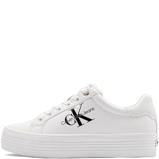Calvin Klein Vulc Flatform LaceUp Low Leather Дамски кецове YW0YW00847YAF