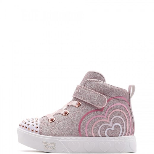 Skechers S Lights-Heart Steps-Heart Glow Детски кецове 314623N-RSGD