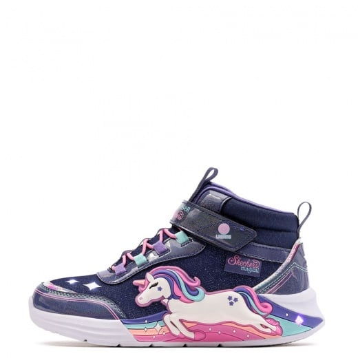 Skechers S Lights-Unicorn Chaser-Jumping Magic Детски маратонки 303302L-NVMT