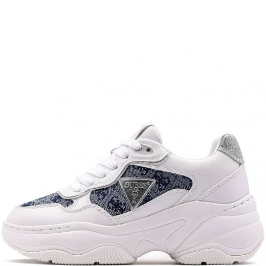 Guess Hapyy 4 Дамски спортни обувки FLTHP4FAL12-WHBLU