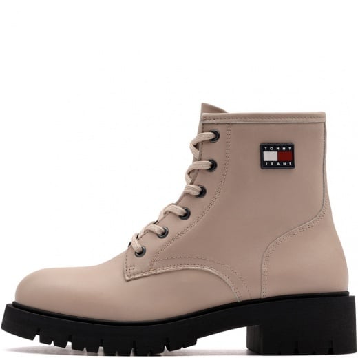 Дамски зимни обувки Tommy Hilfiger TJW Lace Up Leather Boot EN0EN02824AES Tommy Hilfiger TJW Lace Up Leather Boot Дамски зимни обувки EN0EN02824AES