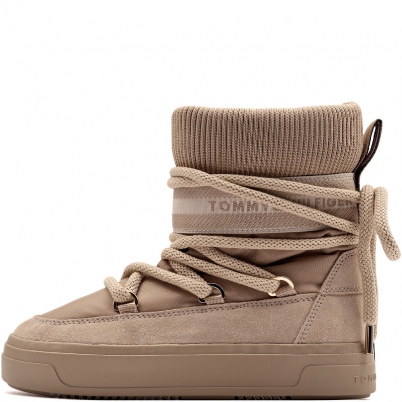 Tommy Hilfiger Tommytech Logotape Snowboot Warm Дамски апрески FW0FW08998ACC