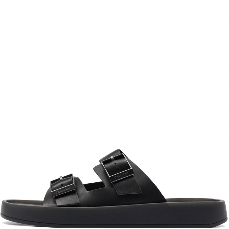 Calvin Klein Ergon Double Bar Sandal Leather Мъжки чехли HM0HM020970GJ