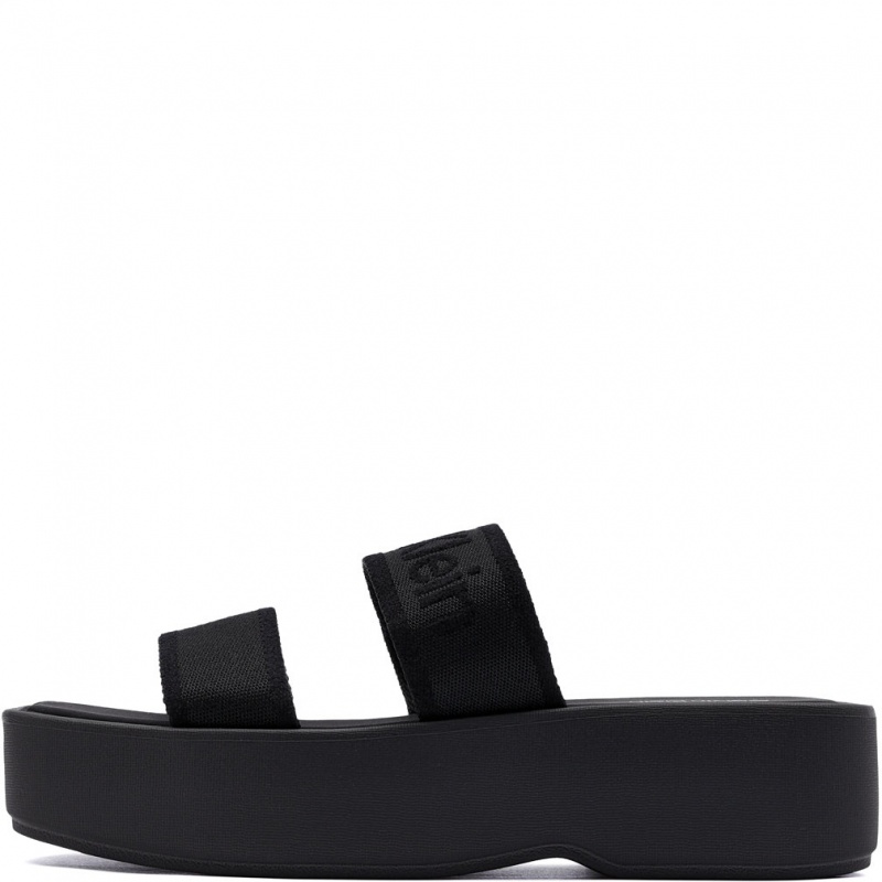 Calvin Klein Flatform Sandal Webbing Дамски чехли HW0HW028780GJ